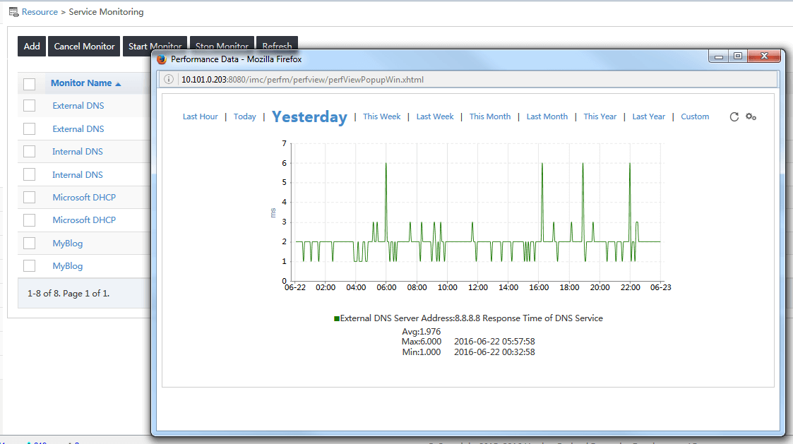 HPE IMC 7.2 DNS Monitoring.png HPE IMC 7.2 DNS Monitoring.png