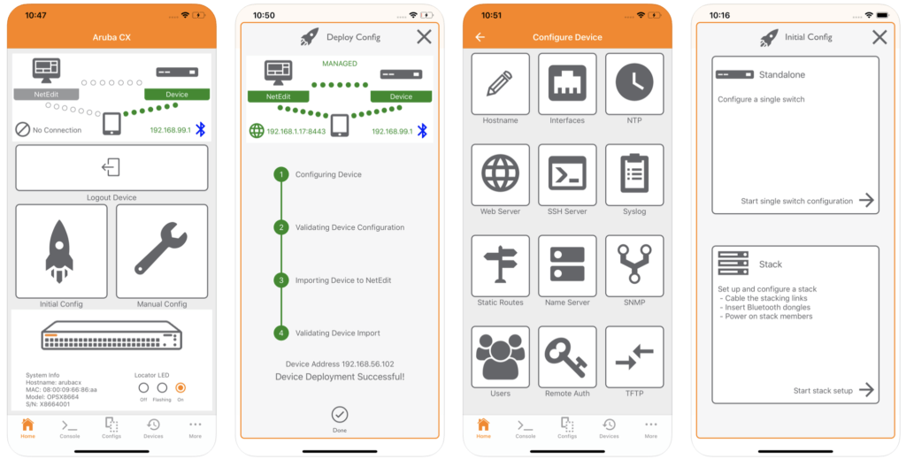 Aruba CX移动应用程序