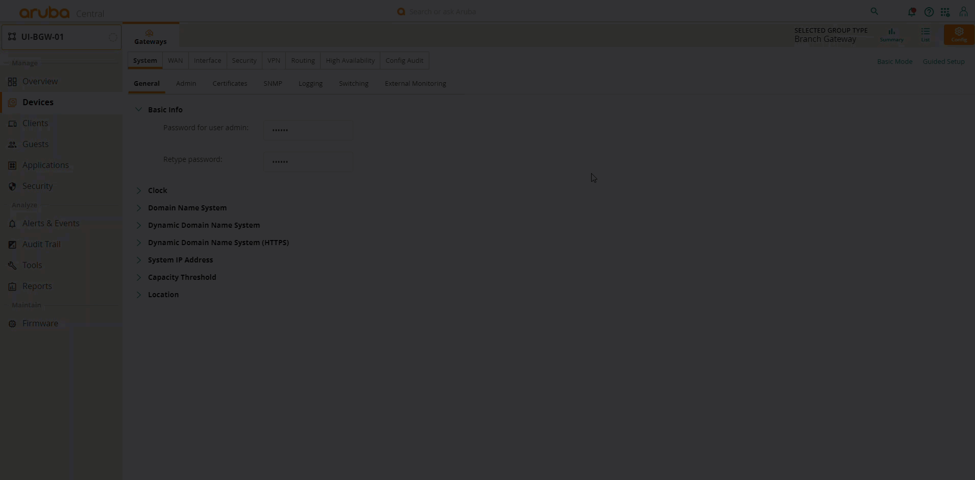 设置WAN上行链路