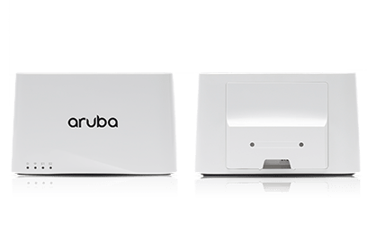 Front and back view of the Aruba 203R Wi-Fi Access Point