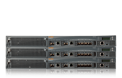 Stack of Aruba 7200 controllers