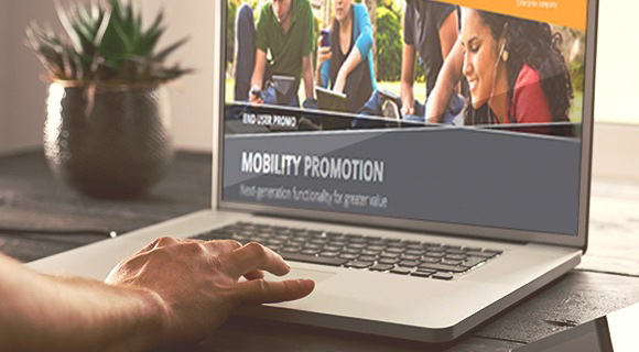 电脑屏幕上的宣传单