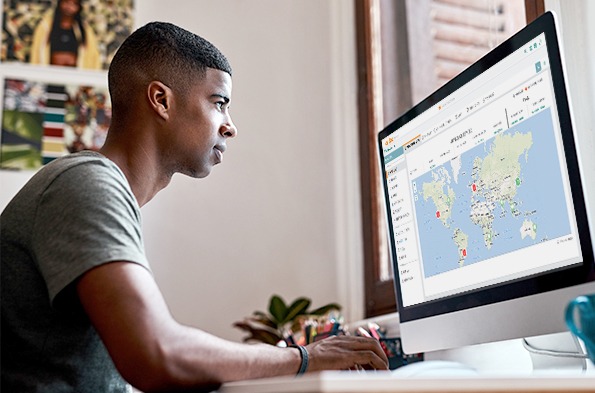Admin monitoring network by location