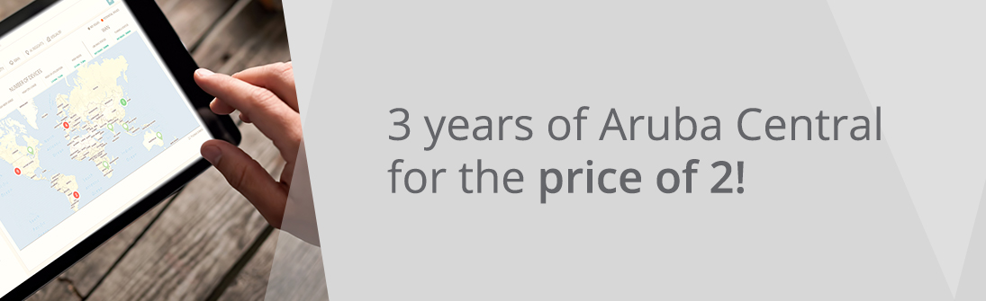 3 years of aruba central
