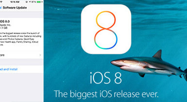 Apple iOS 8 ...有史以来最大的iOS版本...您的Wi-Fi网络已准备好了吗？“loading=
