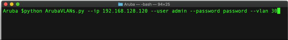 Pass arguments from the command line to the Python script