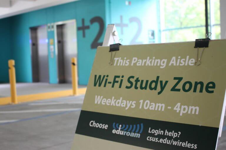 CSU萨克拉门托Wi-Fi研究区