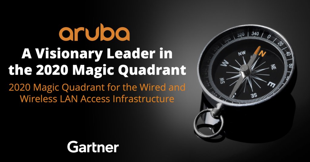 Aruba是2020年Gartner Magic象限的有远见的领导者