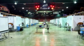 Grey Bruce Health Services field hospital hockey arena