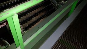 I-beam ran alongside catwalk, creating an obstruction between the cat walk and lower seats