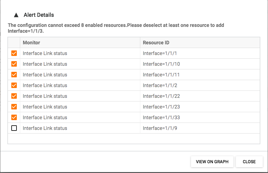 Dialog box with 1/1/9 removed