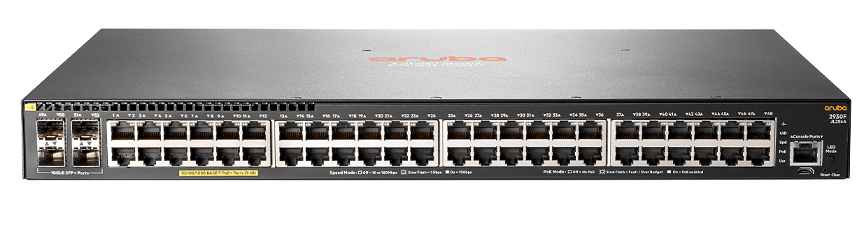 Dettagli e specifiche per la serie Aruba 2930F