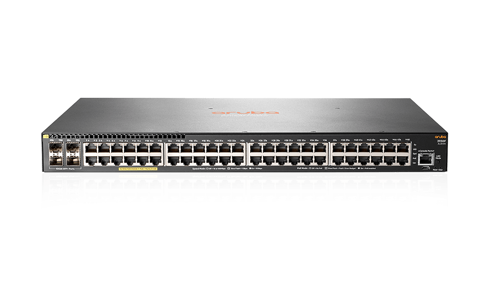 阿鲁巴2930F 48G PoE+ 4SFP+ 符合 TAA 規範交換器(JL264A)