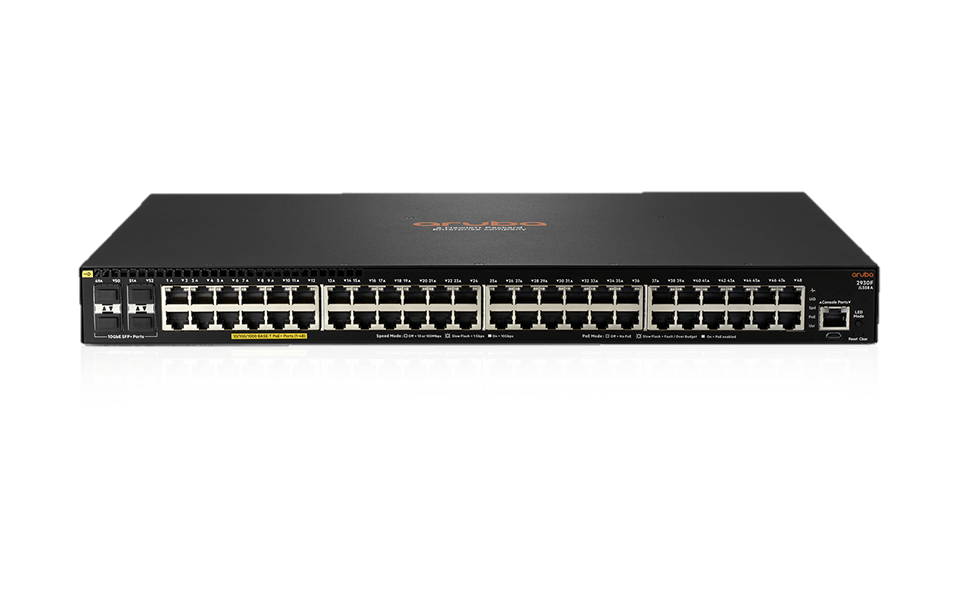 阿鲁巴2930F 48G PoE+ 4SFP+ 740W 交換器 (JL558A)