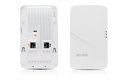 Front and back view of Aruba 303H access point