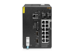 Aruba CX 4100i 12 端口 1GbE（8 端口 Class 4 POE 和 4 端口 Class 6 POE）2 端口 SFP+ DIN 安装交换机