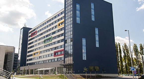 External view of Széchenyi István University dormitories