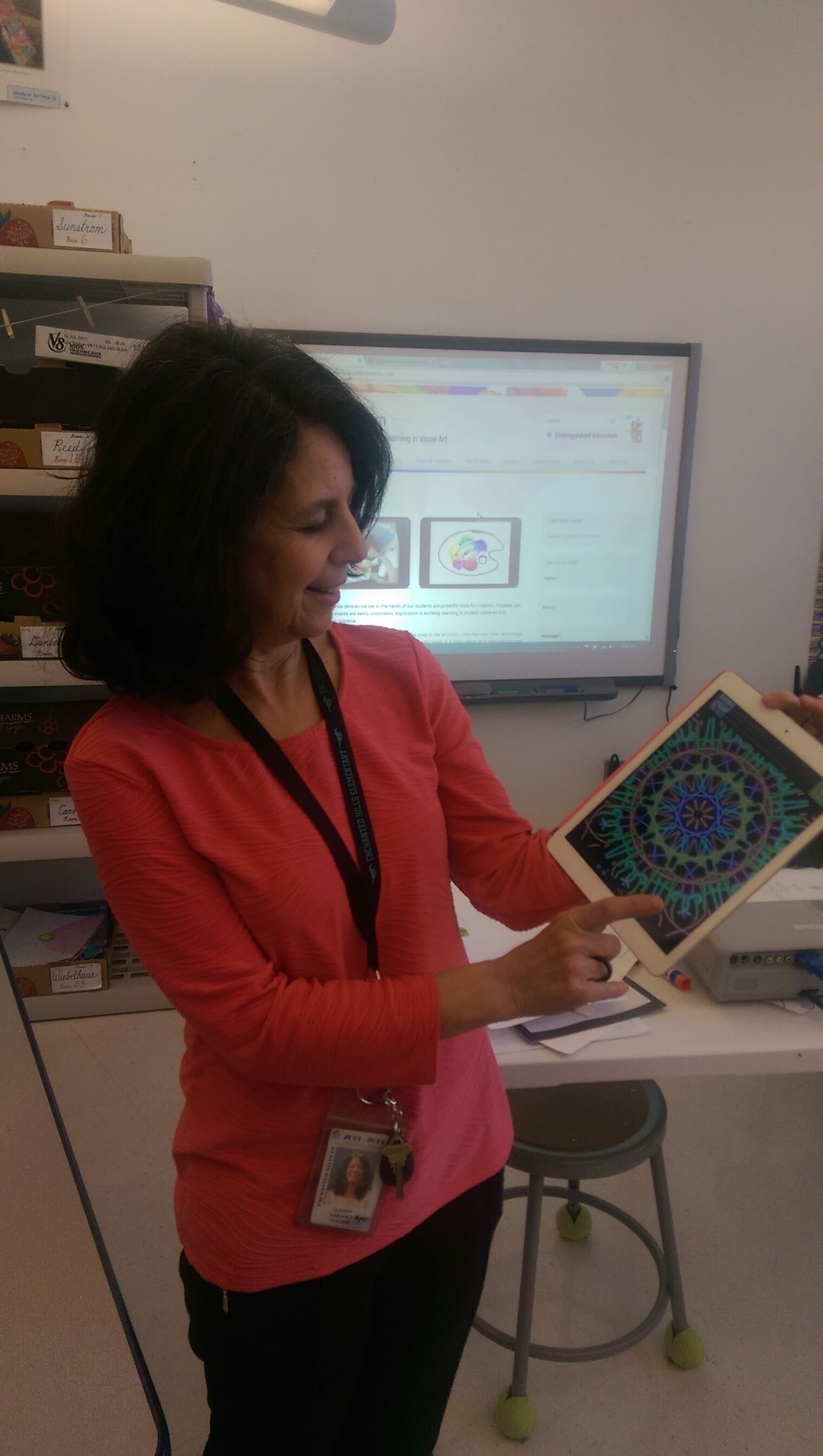 里约兰乔公立学校老师与iPad