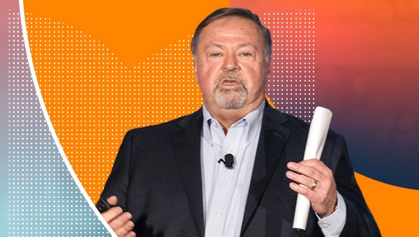 在大气中的伙伴演讲者的形象