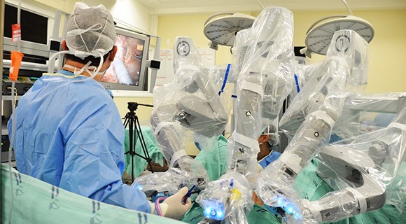 Doctor in a hospital setting